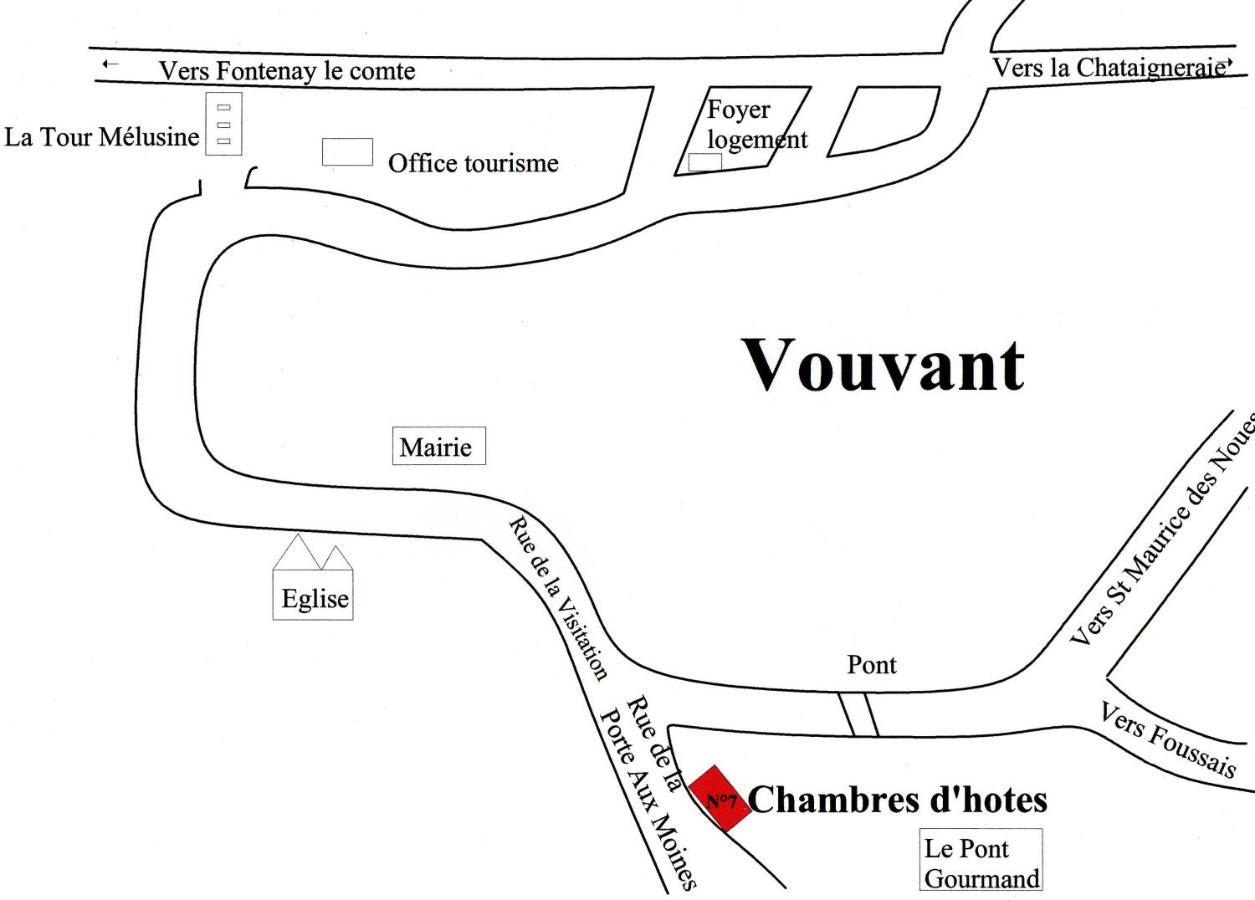 Chambres De La Porte Aux Moines Vouvant Eksteriør billede